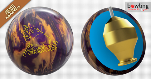 Ebonite Fireball Purple/Gold Bowling Ball Review - 10 Pin Times